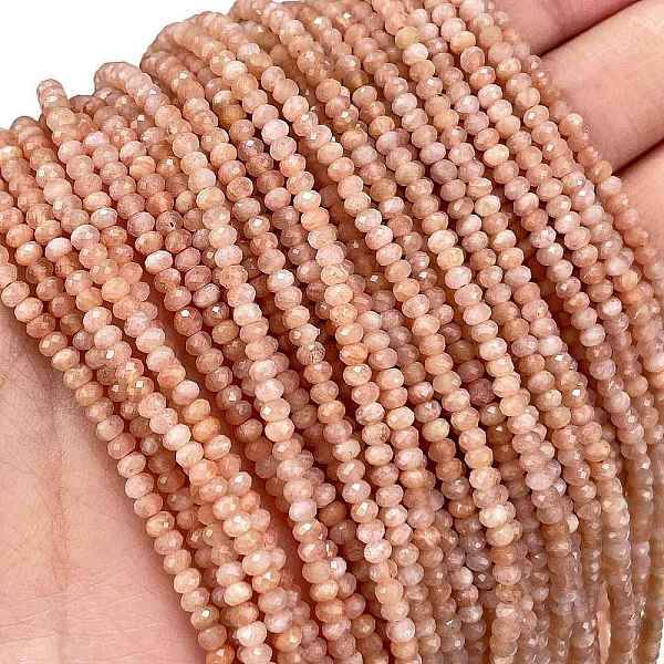 Natural Peach Moonstone Beads Strands