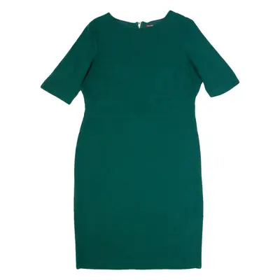 PHASE EIGHT Womens Bodycon Dress Green Short Sleeve Midi UK 16