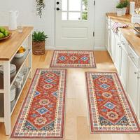 [Deals For You Days] HEBE Washable Boho Kitchen Rug Sets 3 Piece with Runner Non Slip Kitchen Rugs and Mats Kitchen Mats for ...