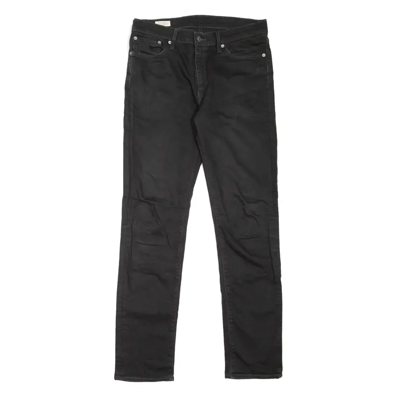 LEVI'S 511 BIG E Jeans Mens Black Slim Straight W33 L34