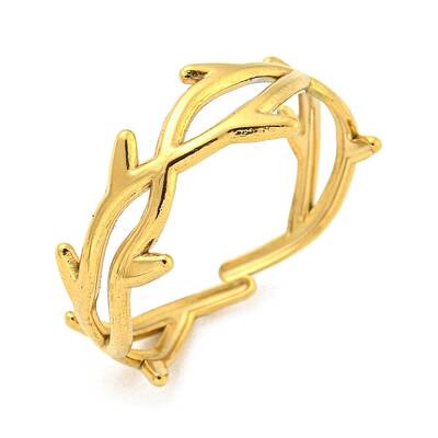 Ion Plating(IP) 304 Stainless Steel Open Cuff Rings