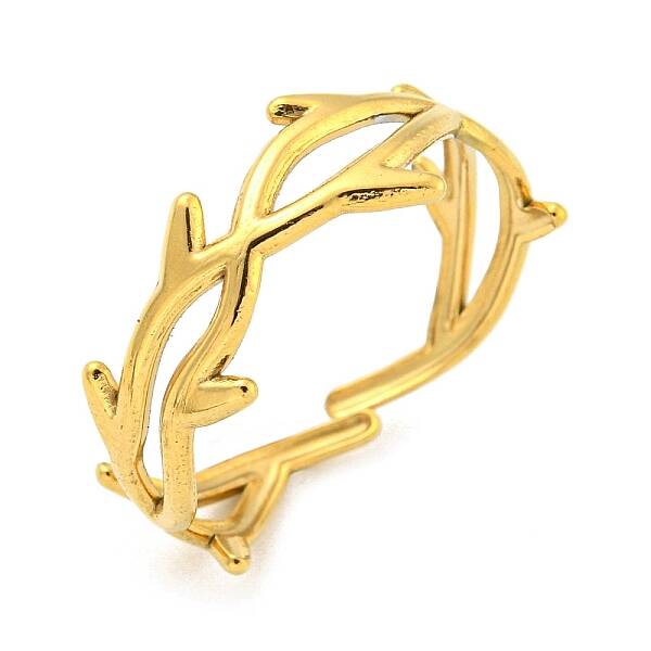 Ion Plating(IP) 304 Stainless Steel Open Cuff Rings