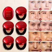 MAKE UP Air Cushion Foundation 5-color Oval Red Shell Clear Natural Concealer Grooming Foundation, suitable for girls, women,...