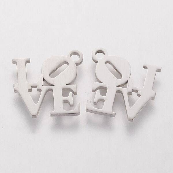 5Pcs 304 Stainless Steel Charms