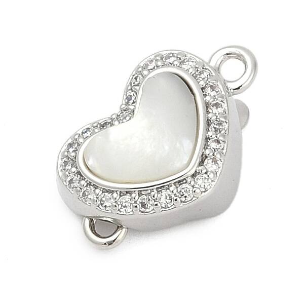 Brass Micro Pave Clear Cubic Zirconia Box Clasps
