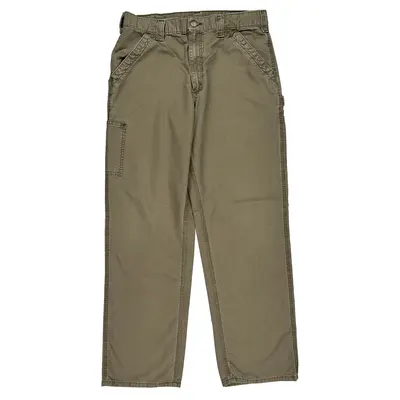 Carhartt Carpenter Trousers - 33? Waist Khaki Cotton