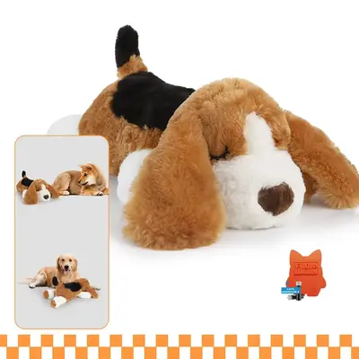 Heartbeat Plush Dog Toy, 1 Count Soft Pillow Shaped Pet Toy, Interactive Plush Toy For Dogs & Cats