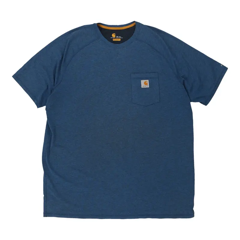 Carhartt Tall T-Shirt - 2XL Blue Cotton