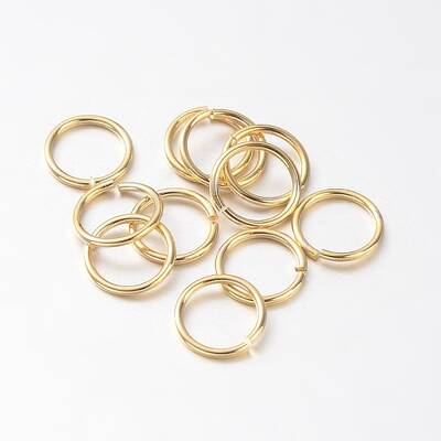 Eco-Friendly PVD Vacuum Plating & Long-Lasting Plated Brass Open Jump Rings