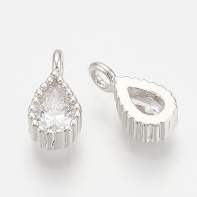 Brass Cubic Zirconia Charms