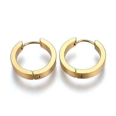 304 Stainless Steel Huggie Hoop Earrings
