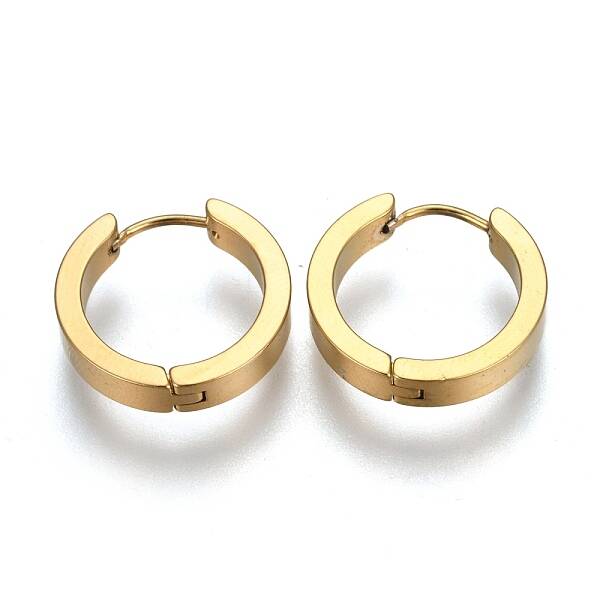 304 Stainless Steel Huggie Hoop Earrings