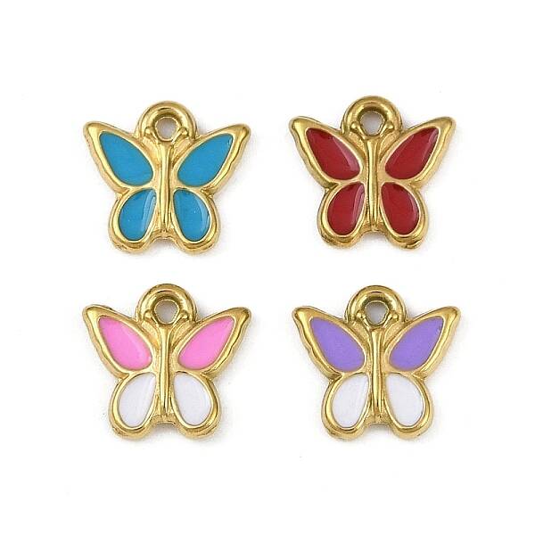 304 Stainless Steel Enamel Charms