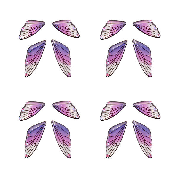 Transparent Resin Crystal AB Rhinestone Pendants Set