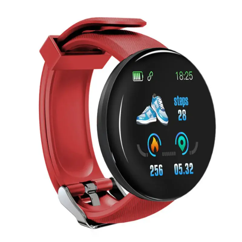 Round screen smart bracelet | Color: Red