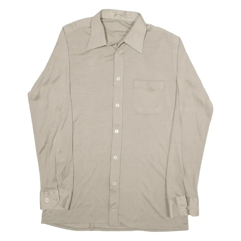 LIBERO Plain Shirt Grey Long Sleeve Mens S