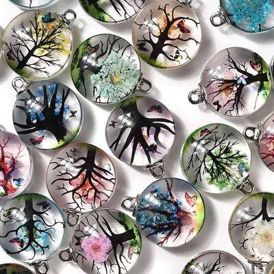 Transparent Glass Pendants