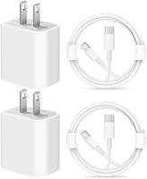 Novobit Charger for iPhone Fast Charging 20W Wall Charger with 6FT Cable