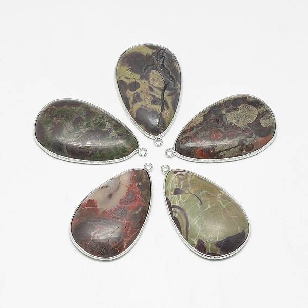Natural Ocean Jasper Big Pendants