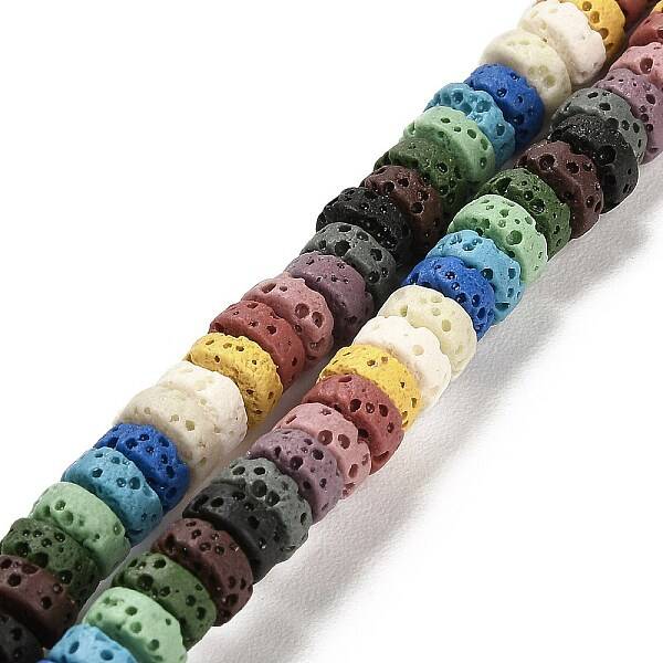 Natural Lava Rock Dyed Beads Strands