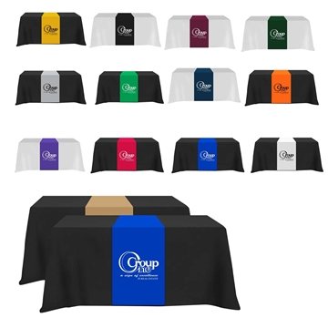 1 Customized Table Runner - (Front, Top, Back) - Poly Cotton Blend ...