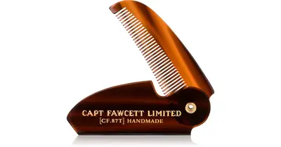 Captain Fawcett Folding Mustache Comb 1pc