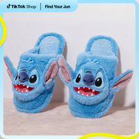 [2025 Special]Miniso Disney Stitch Indoor Slippers - Cozy Cartoon Shoes for All Ages - Comfortable & Anti-Slip, Perfect for B...