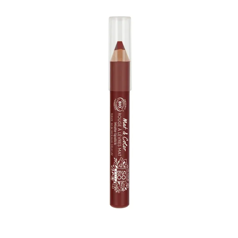 LÉa nature so bio étic Mat & Colour Lipstick Jumbo 30 Bordeaux delicate (2 g)