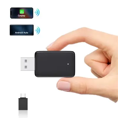 2 in 1 Wireless Car Adapter, Car Wireless Android Auto Adapter, Electronics Accessories for Cars from 2016 and Onwards, Boyf...