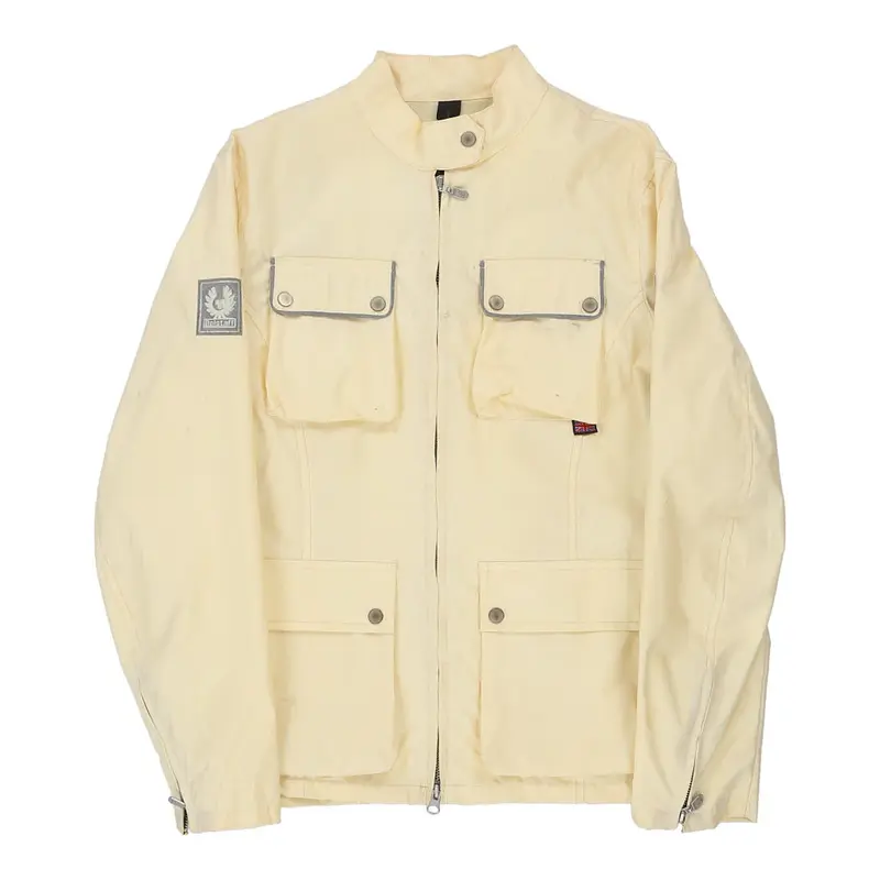 Belstaff Jacket - Medium Yellow Nylon