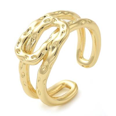 Brass Open Cuff Rings for Women