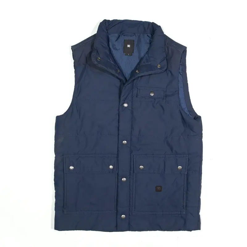 DC Puffer Gilet Blue Mens S