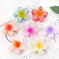 7 Pcs Hawaiian Claw Clips for Thick Hair,2Pcs 3.2 inch 5Pcs 1.6inch Flower Hair Clips Large Plumeria Clips Hibiscus Hair Clip...