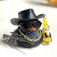 Black Cool Rubber Duck Car Accessories Cool Car Accessories Duck Car Dashboard Decoration