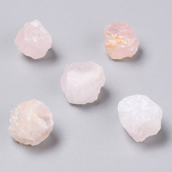 Rough Natural Rose Quartz Beads