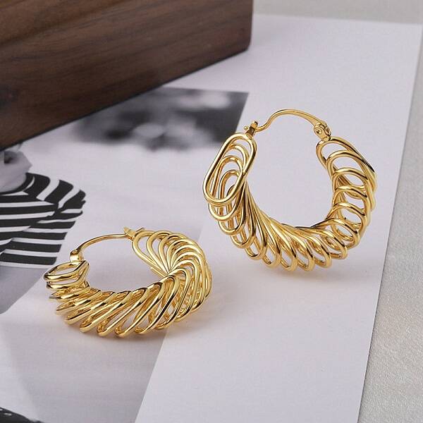 Brass Hoop Earring for Women