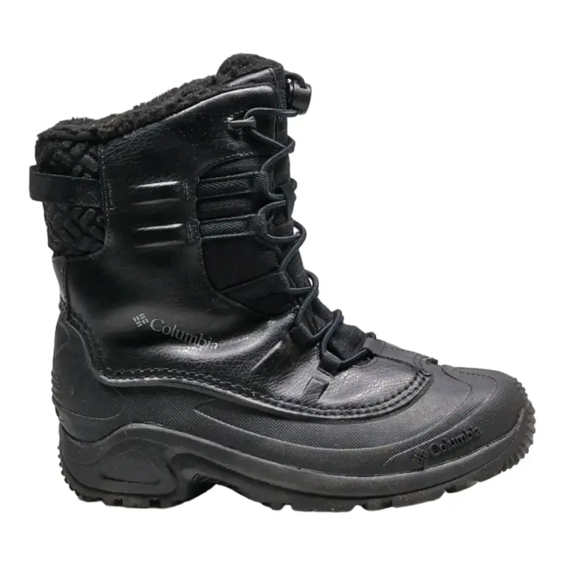 COLUMBIA Snow Boots Black Synthetic Mens UK 5