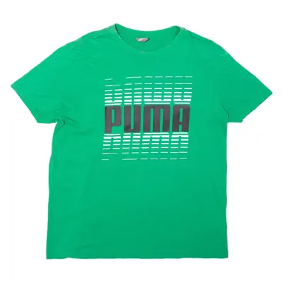PUMA Mens T-Shirt Green XL