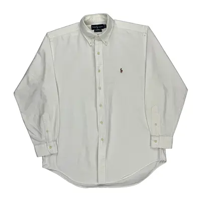 Yarmouth Ralph Lauren Shirt - Large White Cotton