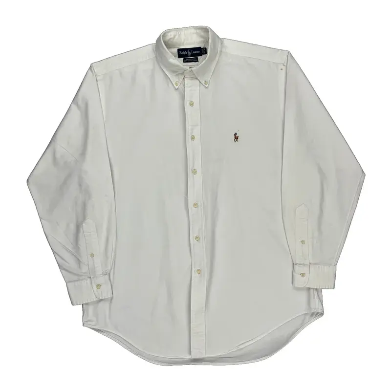 Yarmouth Ralph Lauren Shirt - Large White Cotton