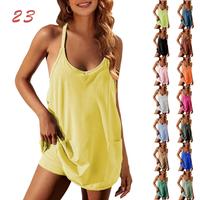 Short Summer Romper Dress for Women Strappy Athletic Romper Shot Workout Onesie Outfits Boho Beach Resort Wear