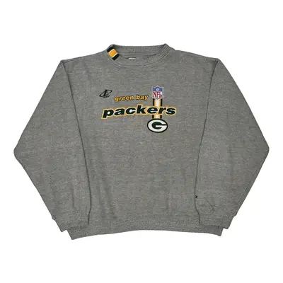 Green Bay Packers Pro Line Nfl Sweatshirt - XL Grey Cotton Blend