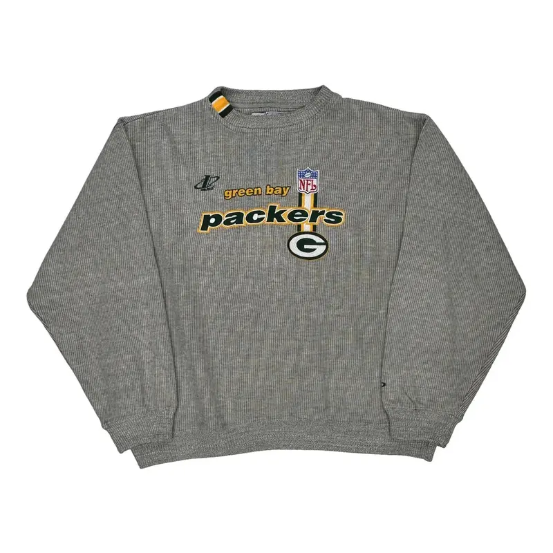 Green Bay Packers Pro Line Nfl Sweatshirt - XL Grey Cotton Blend