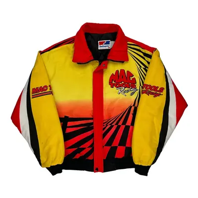 Racing Swingster Graphic Jacket - Medium Black Polyester | Size: medium