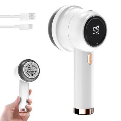 Rechargeable Fabric Shaver Electric Lint Remover with LED Display & Large Capacity Container 3-Settings Control Shaver E