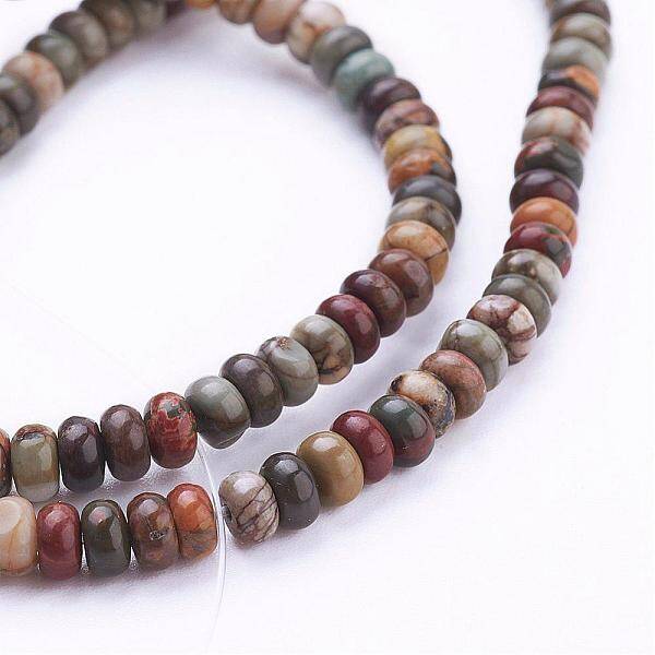 Natural Picasso Stone/Picasso Jasper Beads Strands