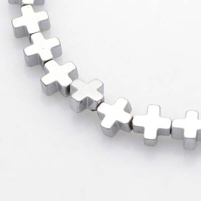 Electroplate Non-magnetic Synthetic Hematite Beads Strands