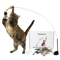 Whiskertons Interactive Bird Simulation Cat Toy Set | Interactive Cat Toy | Realistic Bird Impression