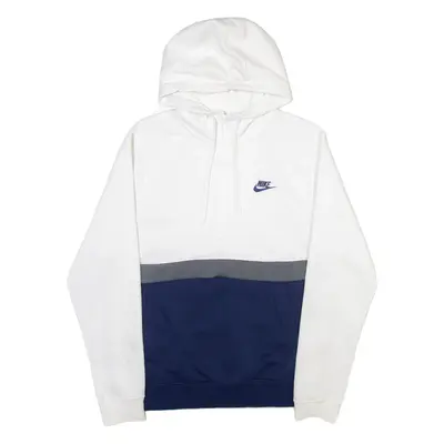 NIKE Mens White Hoodie S