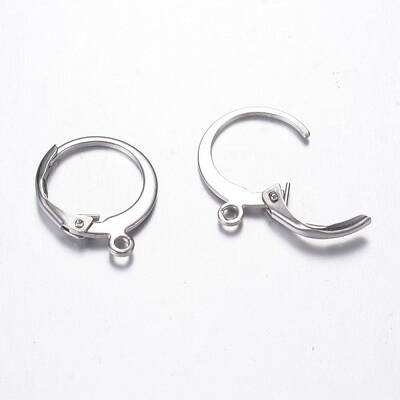 Tarnish Resistant 304 Stainless Steel Leverback Earring Findings